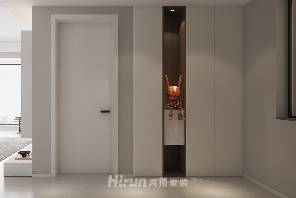  中鐵花語江南136㎡雅致現代三居室 裝修案例效果圖-1