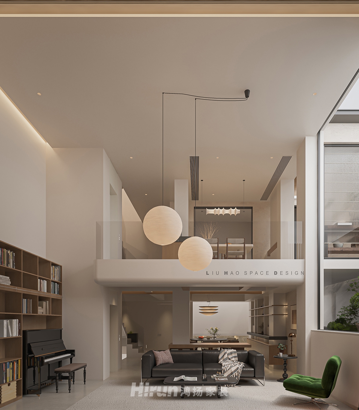 碧桂園薈雋棠300㎡北歐之光別墅 裝修案例效果圖-8