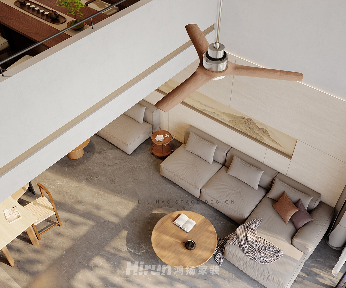 盈峰翠邸450㎡北歐之光別墅 裝修案例效果圖-7