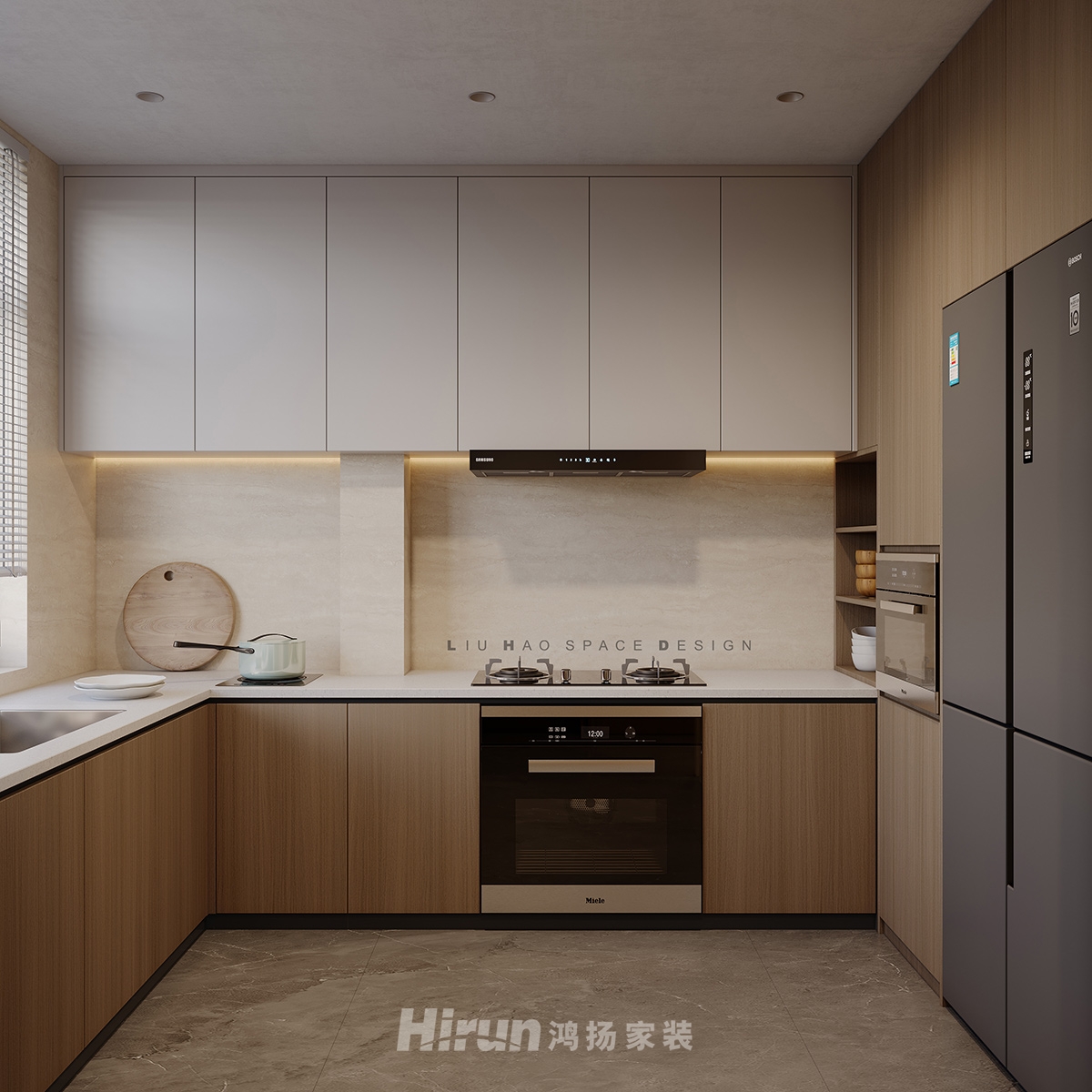 盈峰翠邸450㎡北歐之光別墅 裝修案例效果圖-9