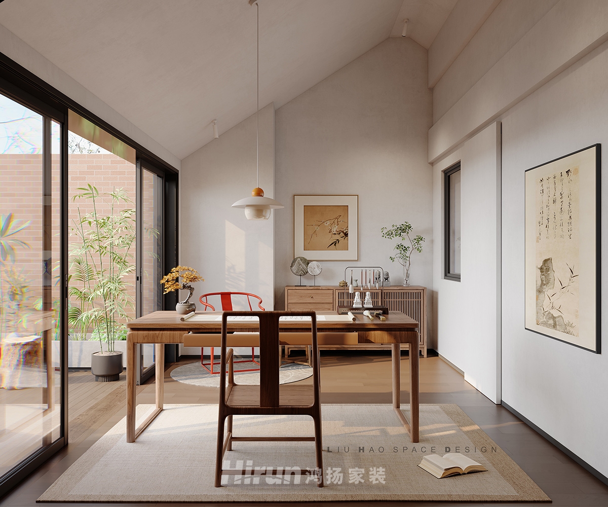 盈峰翠邸450㎡北歐之光別墅 裝修案例效果圖-11