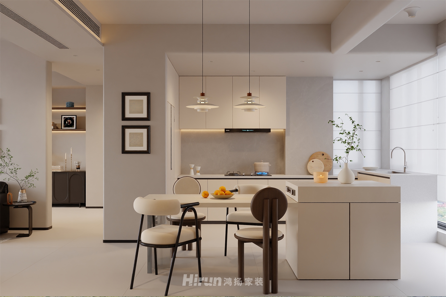 湘江天地130㎡優雅繽紛四居室 裝修案例效果圖-5