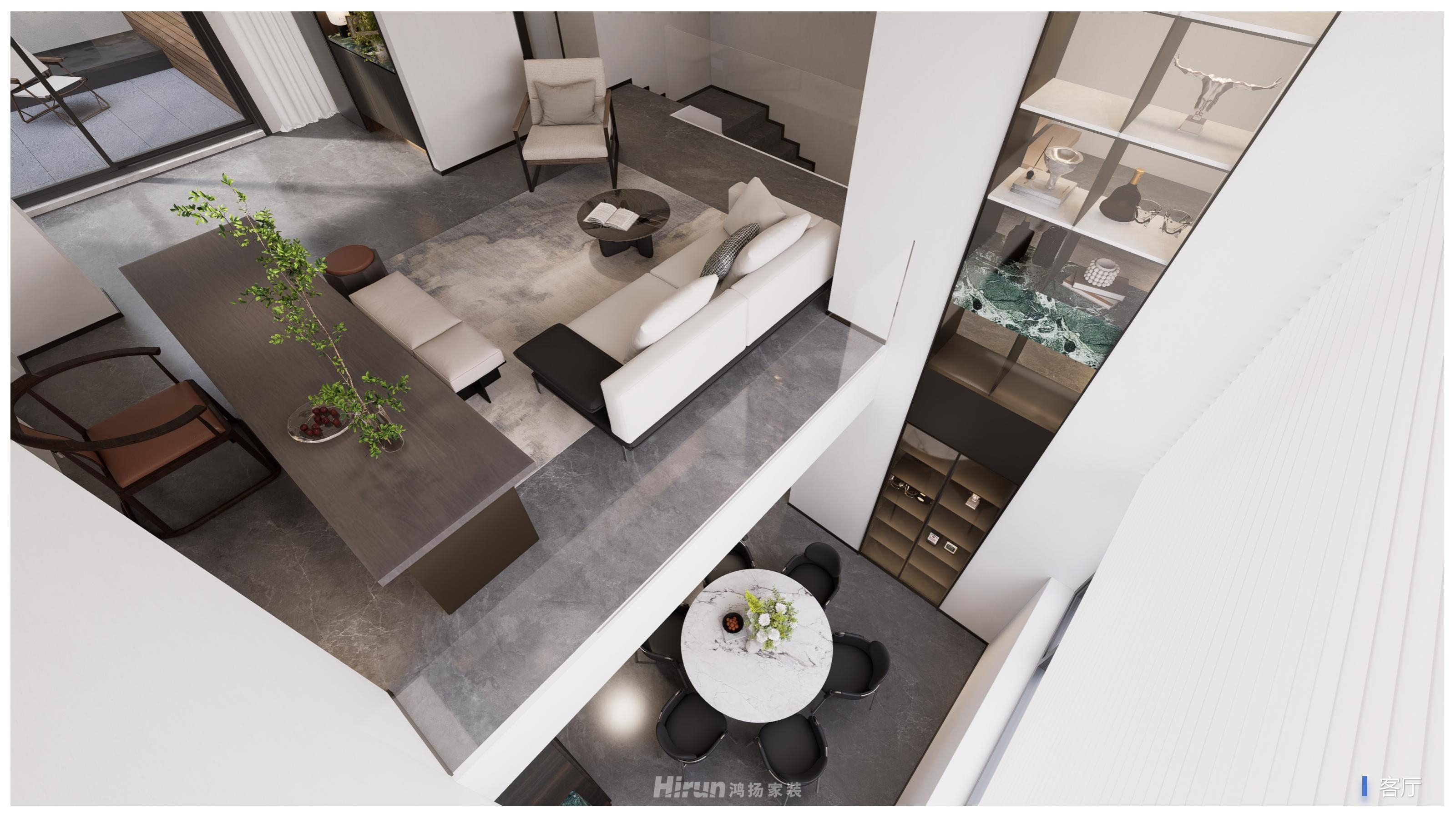 碧桂園薈雋棠400㎡雅致現代別墅 裝修案例效果圖-10