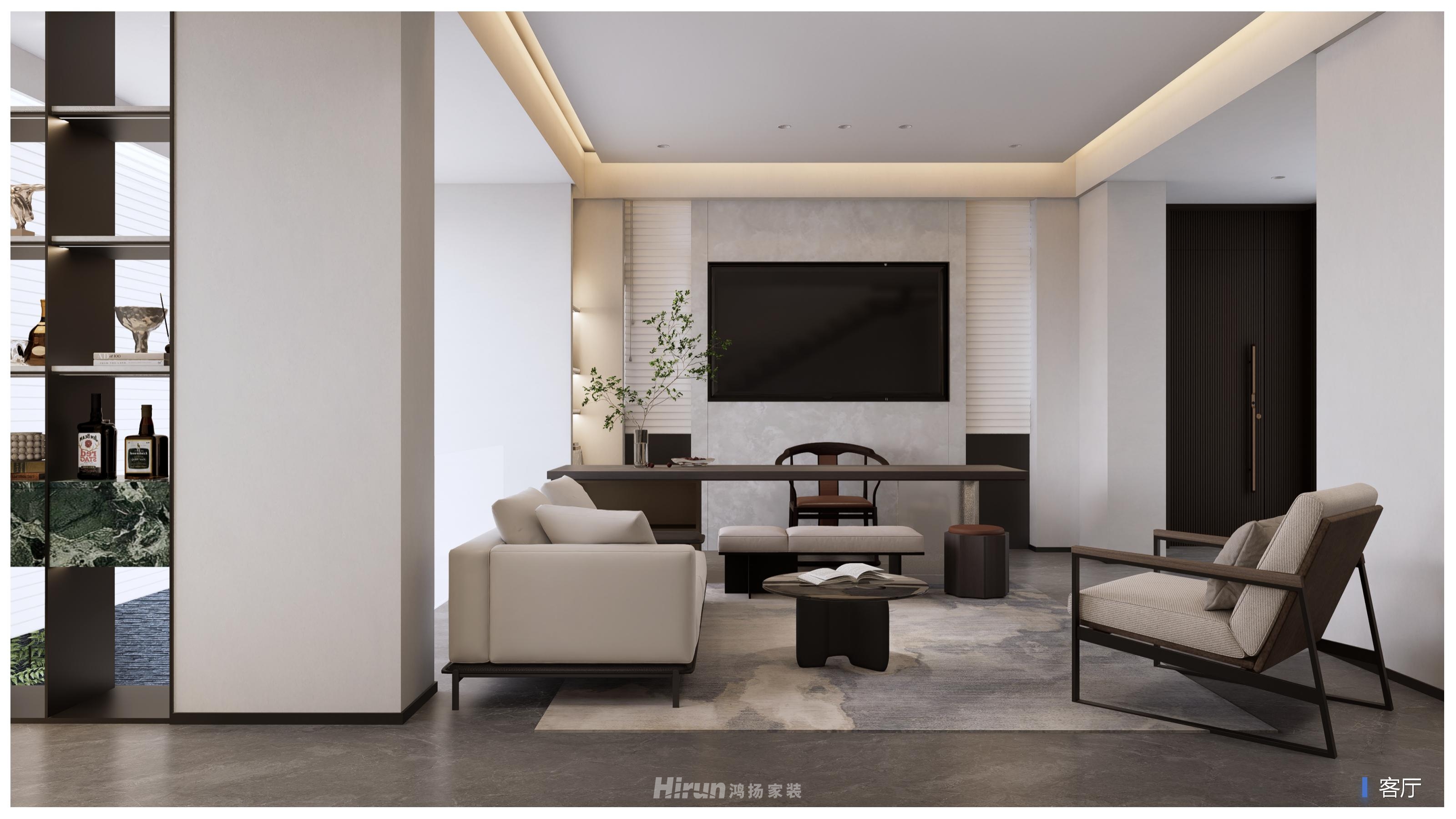 碧桂園薈雋棠400㎡雅致現代別墅 裝修案例效果圖-15