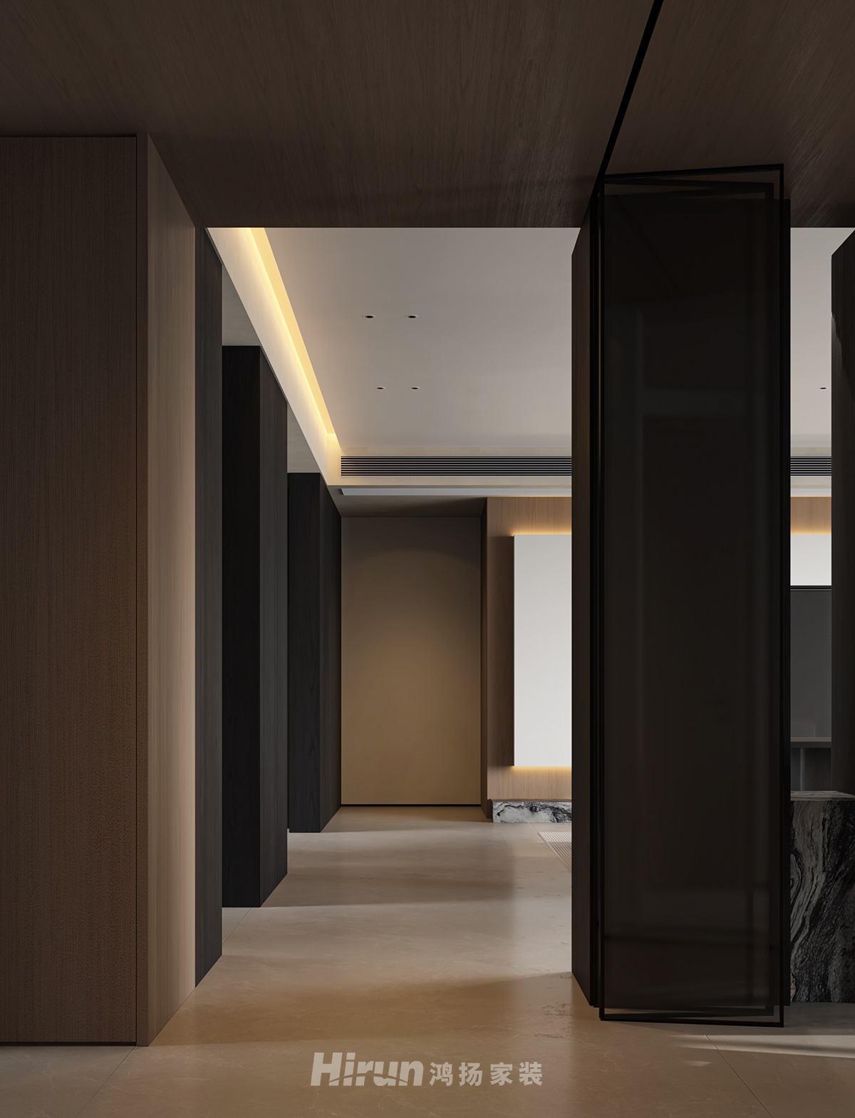 萬境松雅160㎡雅致現(xiàn)代四居室 裝修案例效果圖-10