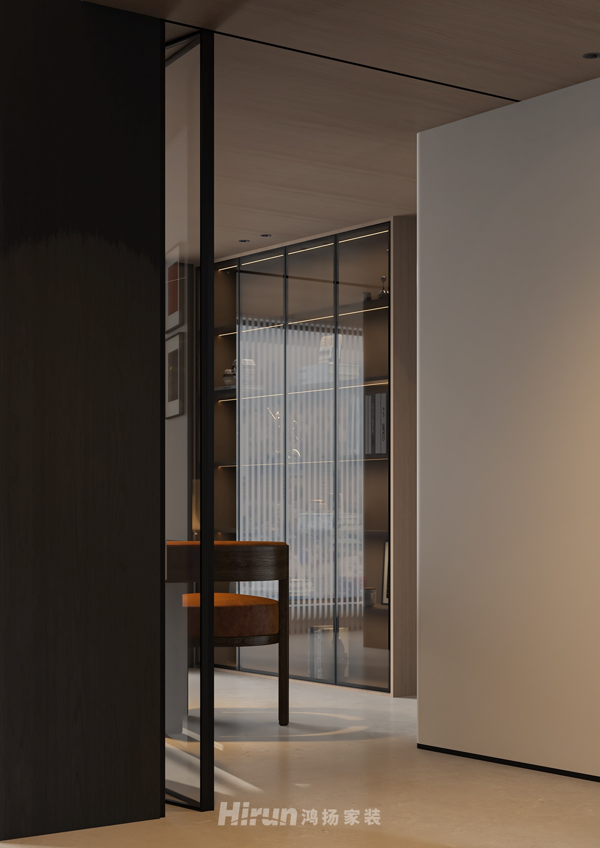 萬境松雅160㎡雅致現(xiàn)代四居室 裝修案例效果圖-6