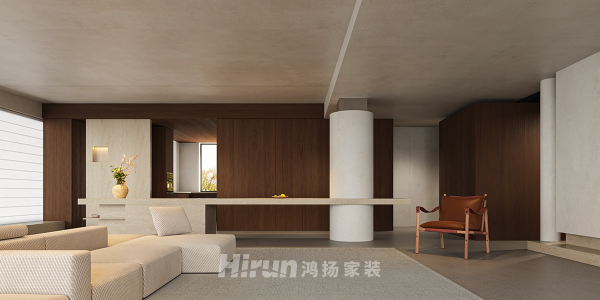 御湖印195㎡復(fù)古風(fēng)潮四居室 裝修案例效果圖-5