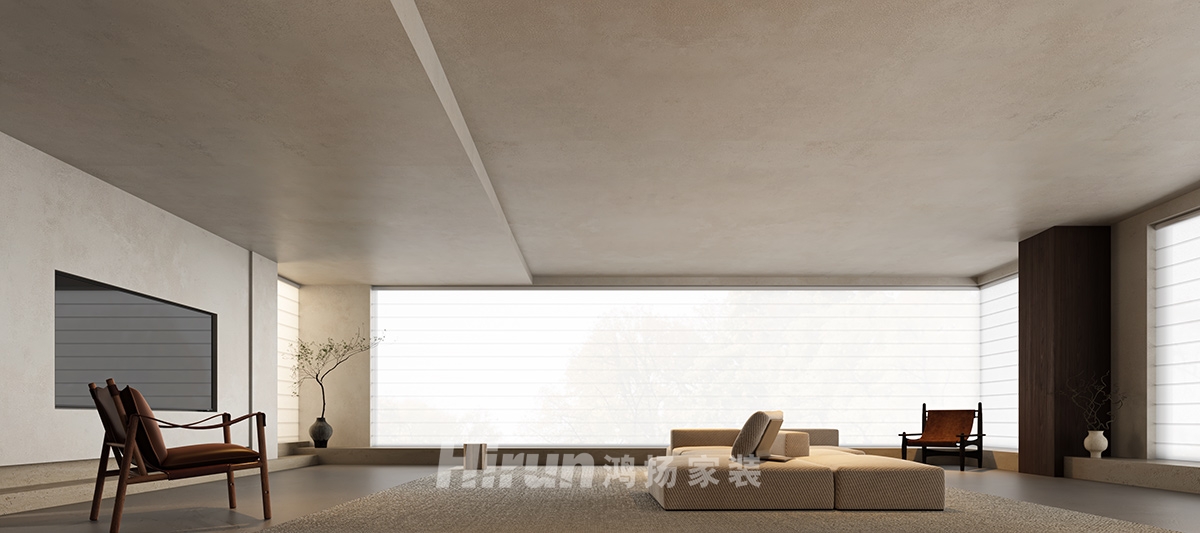 御湖印195㎡復(fù)古風(fēng)潮四居室 裝修案例效果圖-2