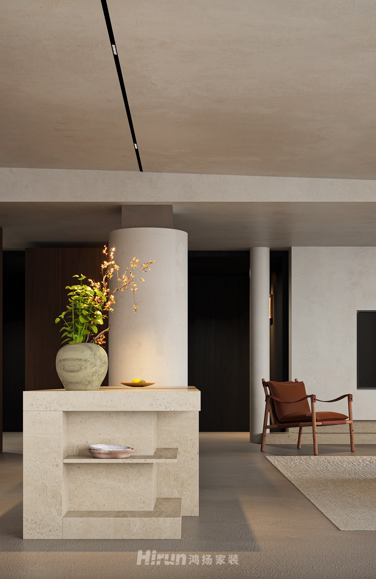 御湖印195㎡復(fù)古風(fēng)潮四居室 裝修案例效果圖-10