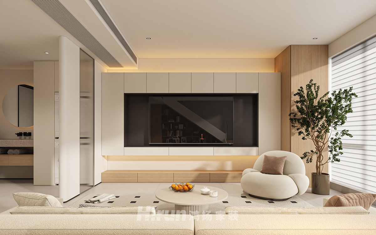 中建鈺和城150㎡北歐之光復(fù)式 裝修案例效果圖-8