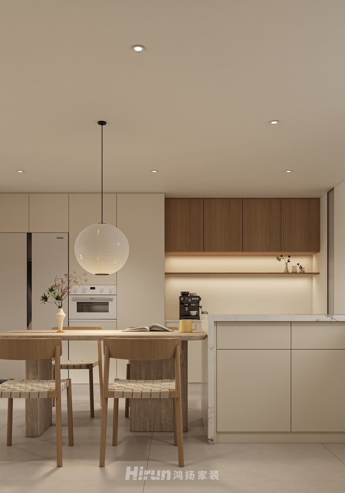 中建鈺和城150㎡北歐之光復(fù)式 裝修案例效果圖-11