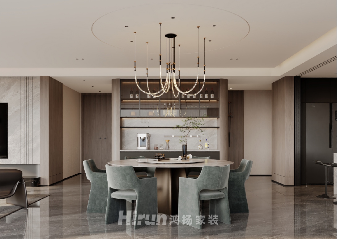 旭輝鉑悅湘江370㎡新裝飾主義大平層 裝修案例效果圖-12