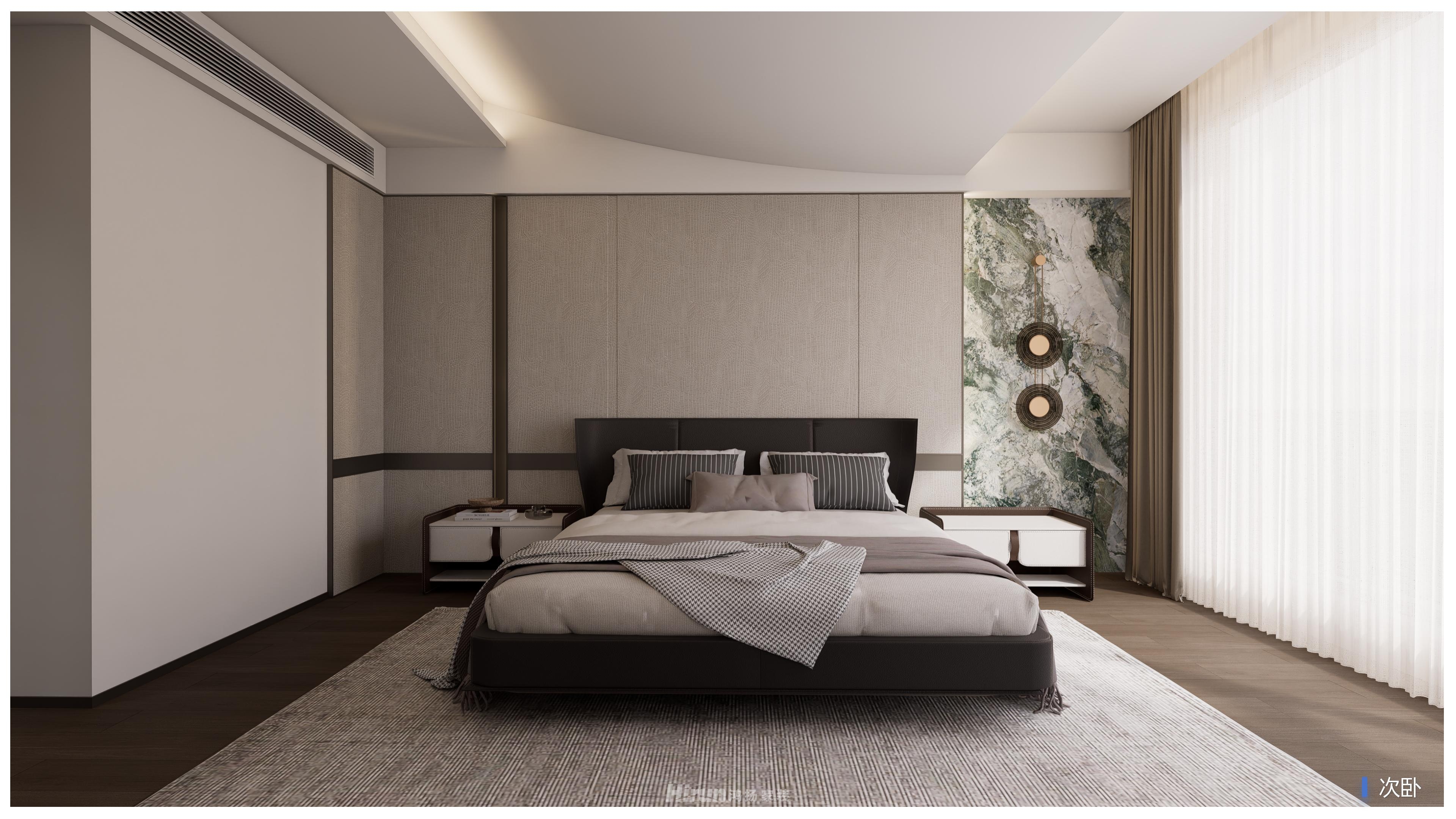 東方大院460㎡雅致現代別墅 裝修案例效果圖-5