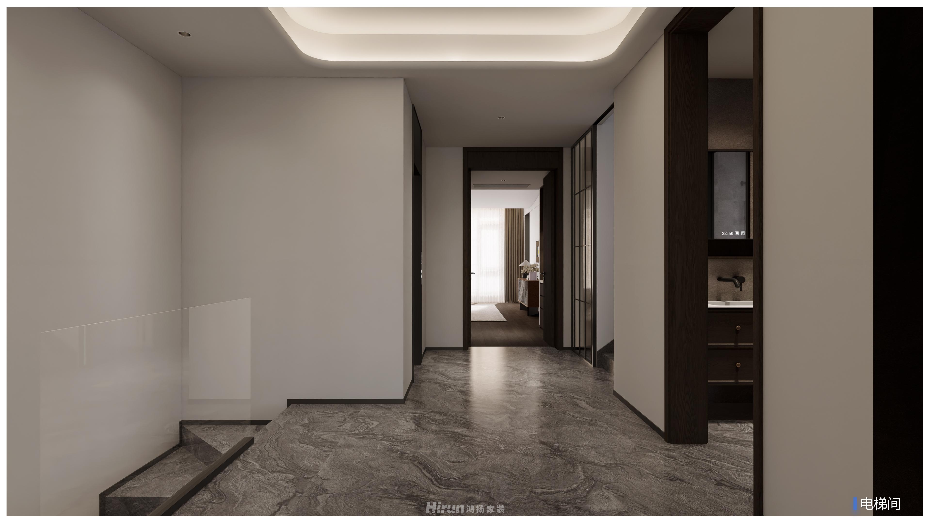 東方大院460㎡雅致現代別墅 裝修案例效果圖-2