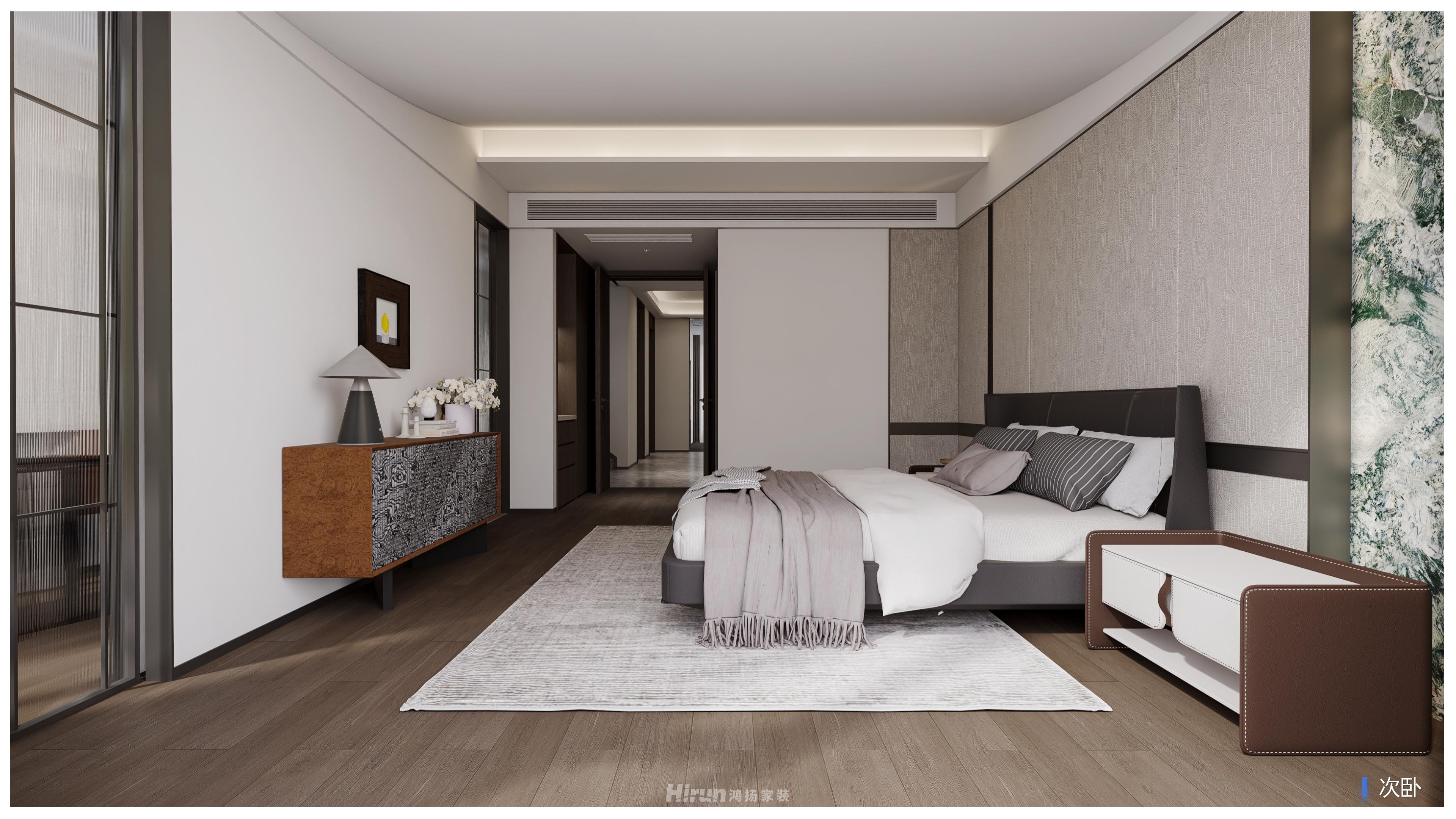 東方大院460㎡雅致現代別墅 裝修案例效果圖-10