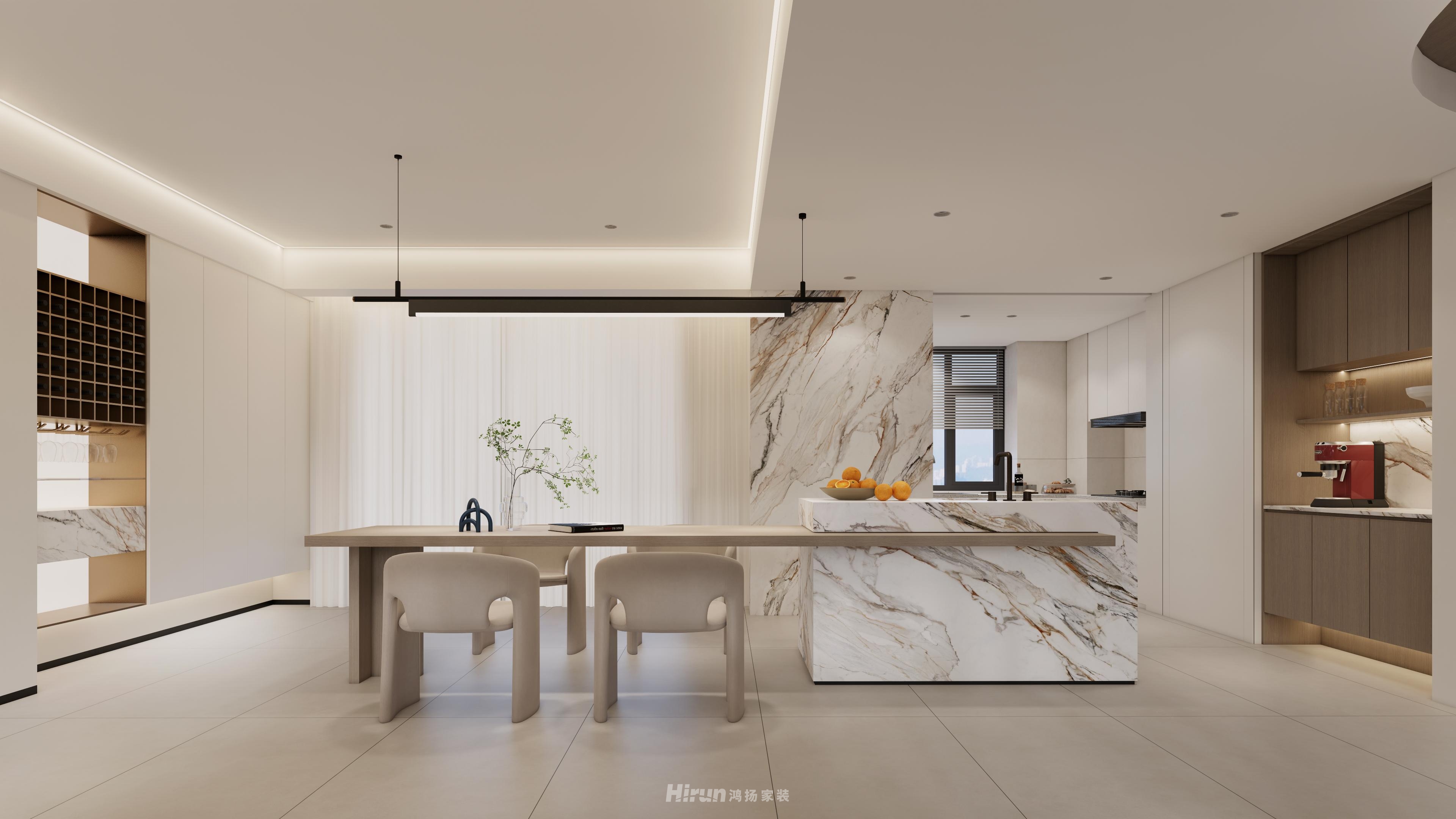 江山壹號280㎡北歐之光大平層 裝修案例效果圖-4