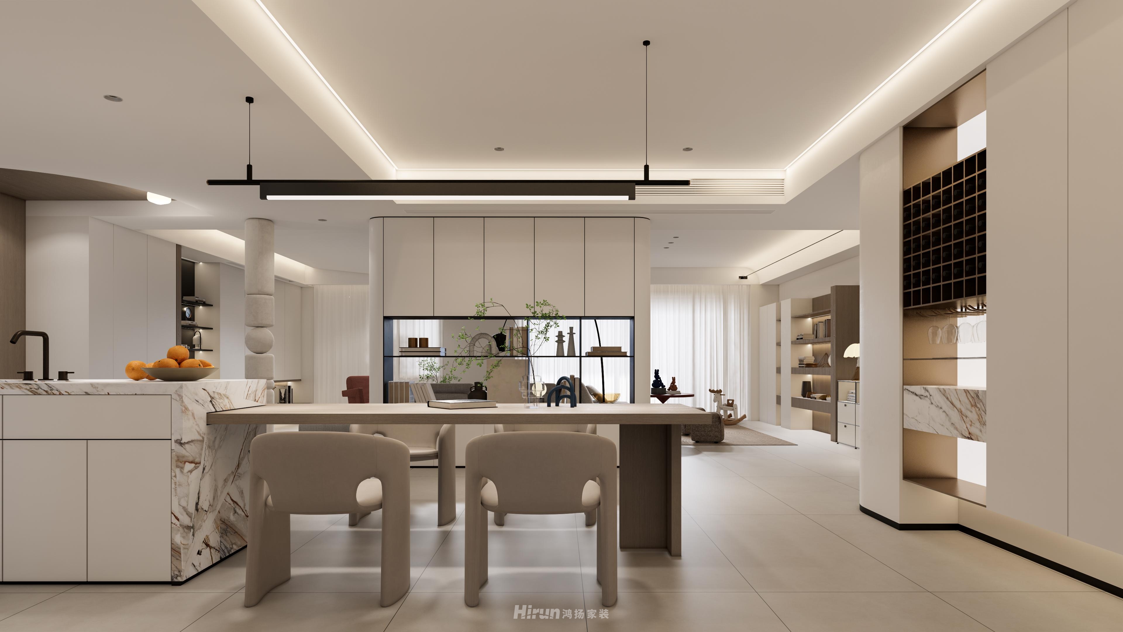 江山壹號280㎡北歐之光大平層 裝修案例效果圖-18