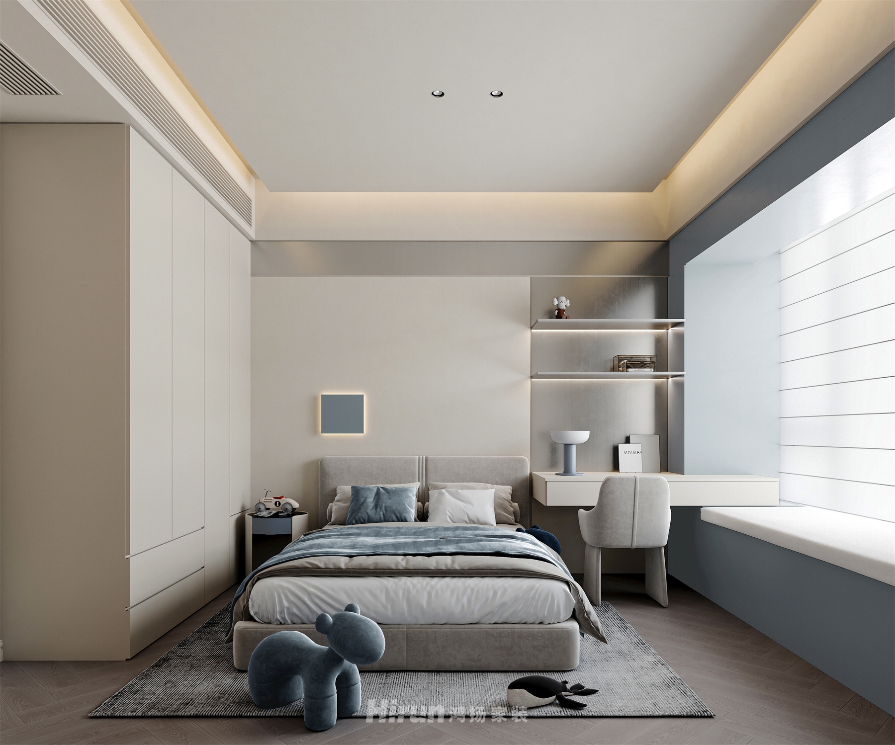 中海閱湘臺253㎡藝術室界大平層 裝修案例效果圖-7