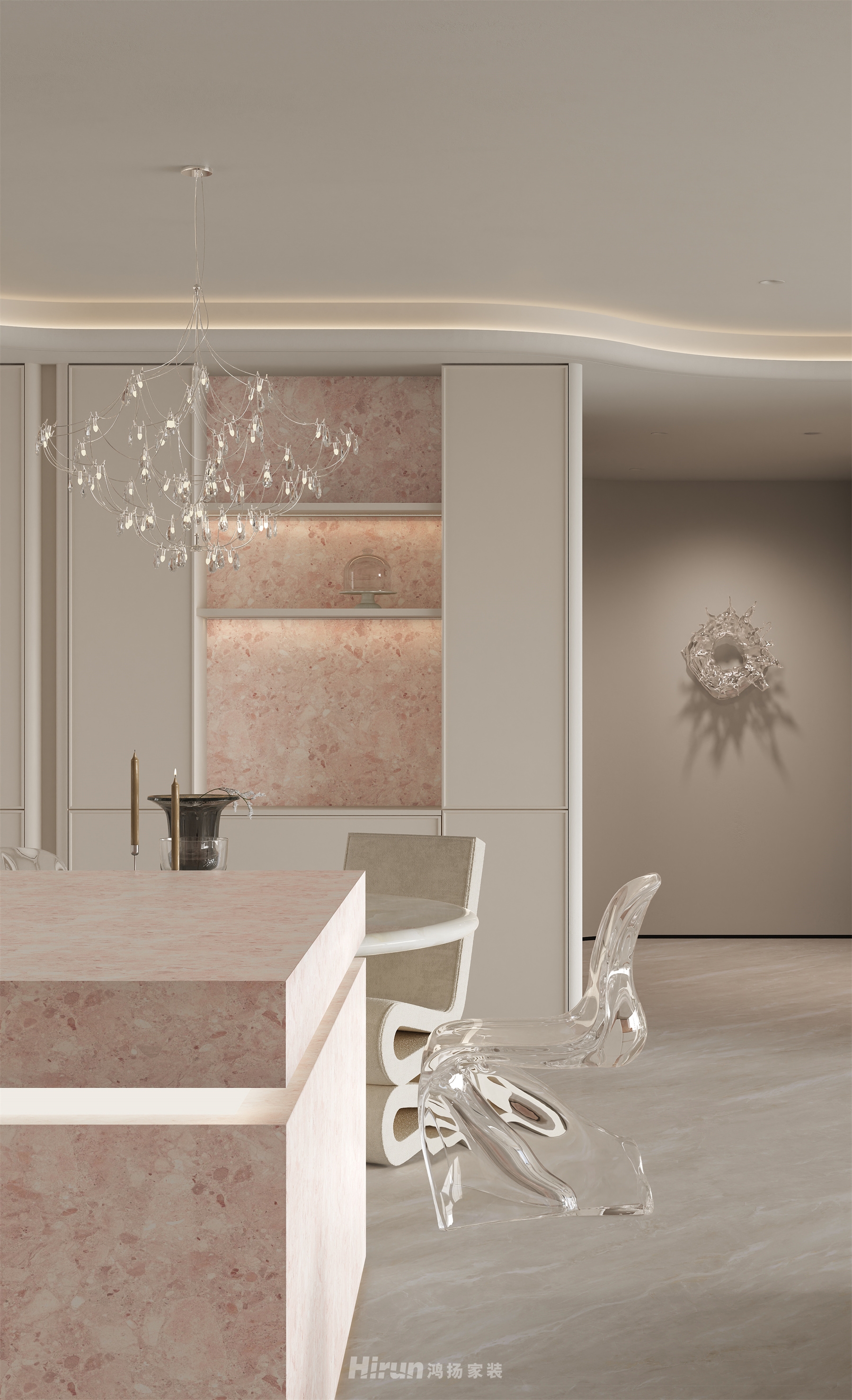 中海閱湘臺253㎡藝術室界大平層 裝修案例效果圖-10