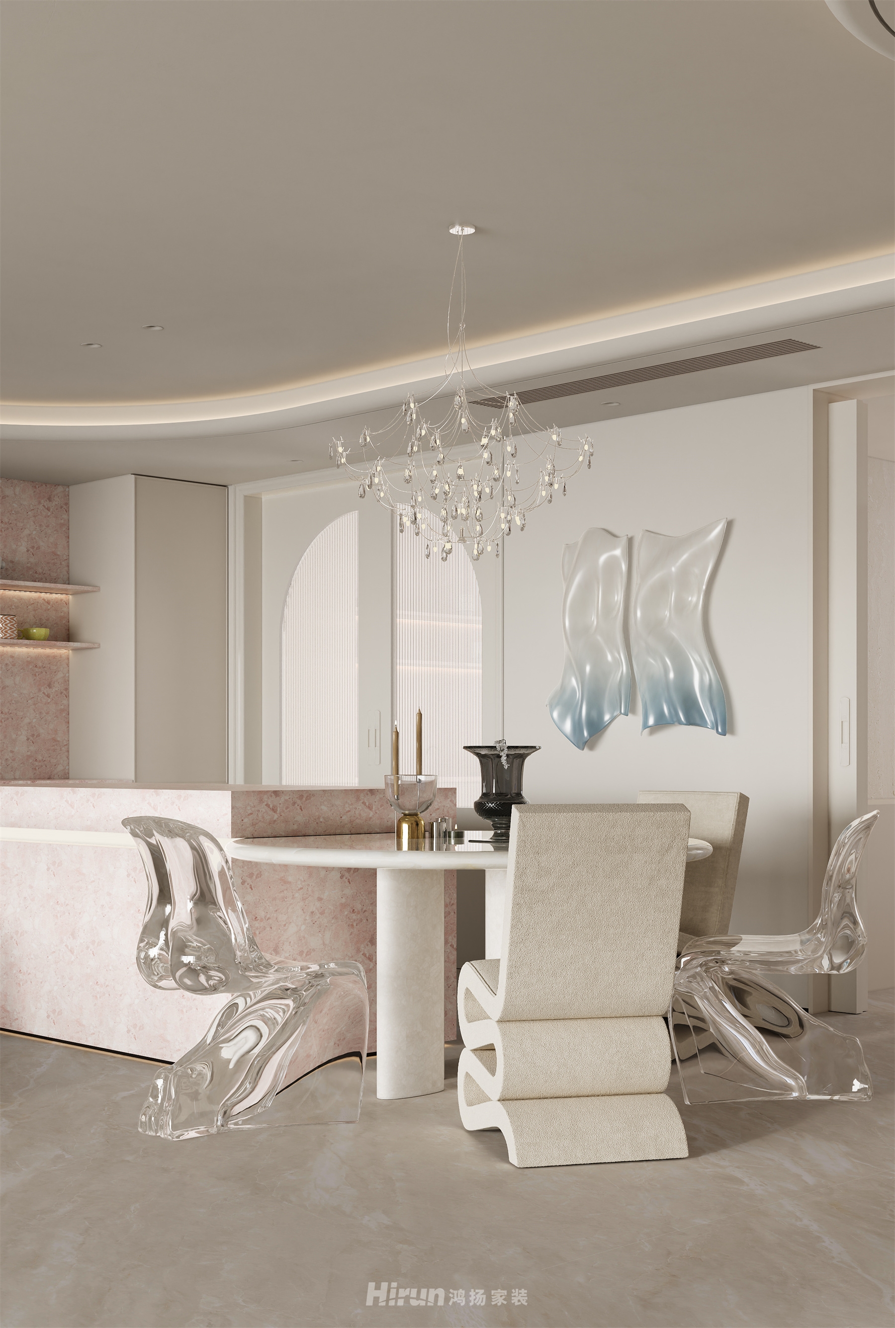 中海閱湘臺253㎡藝術室界大平層 裝修案例效果圖-11