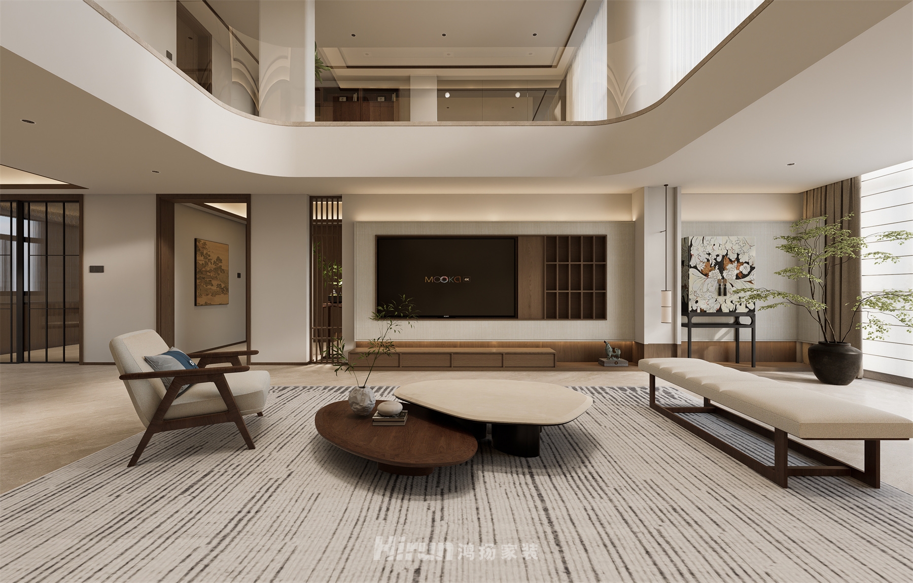 普羅旺斯360㎡意境東方復式 裝修案例效果圖-8