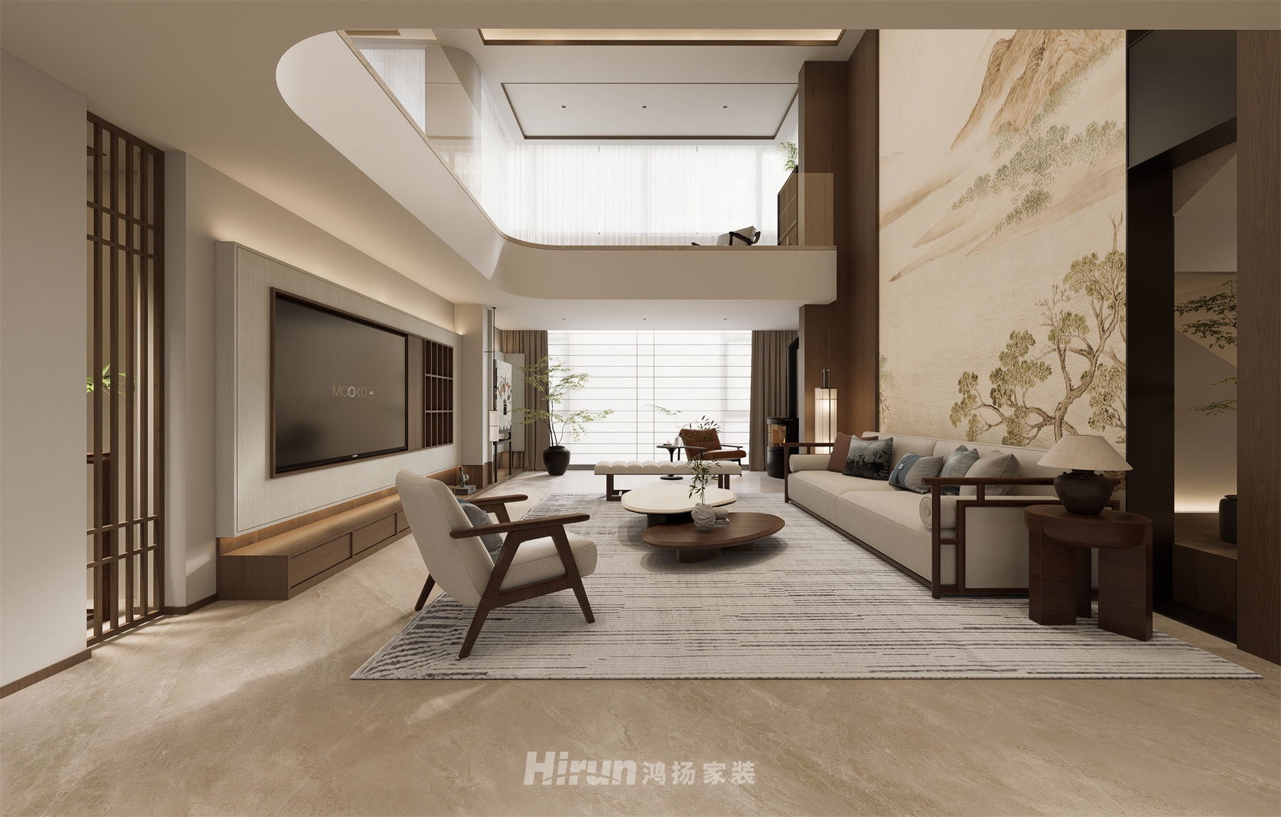 普羅旺斯360㎡意境東方復式 裝修案例效果圖-10