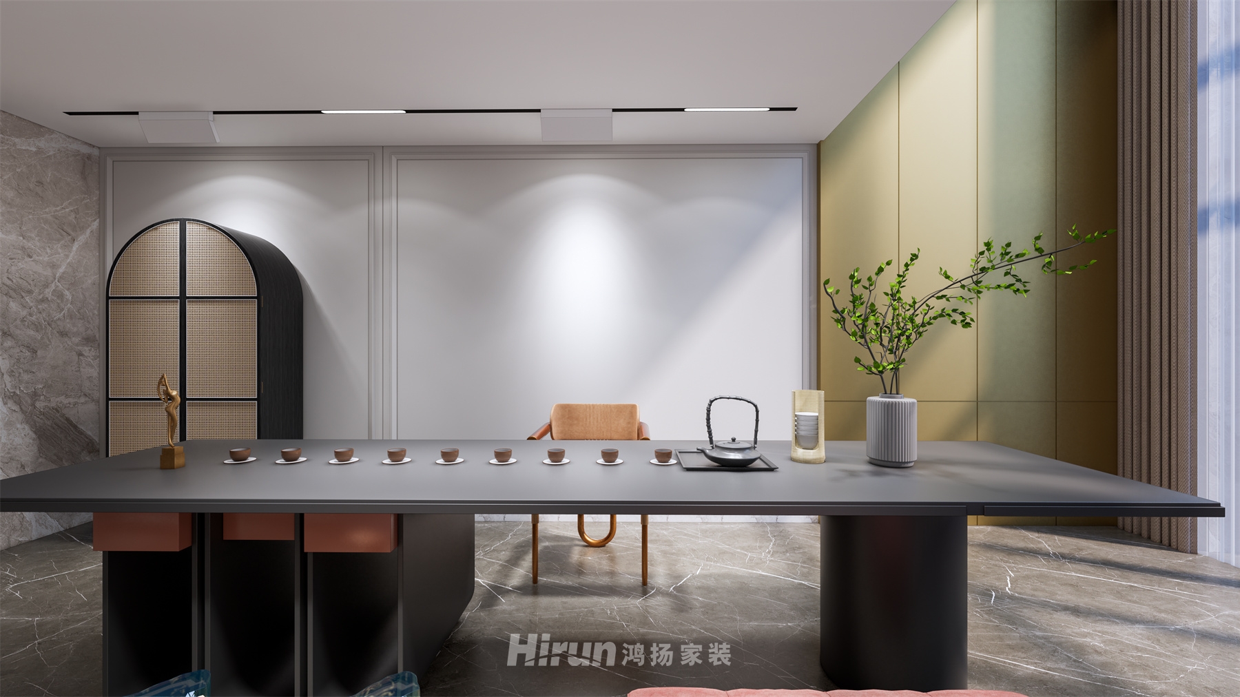 青竹湖畔680㎡輕歐簡美別墅 裝修案例效果圖-3