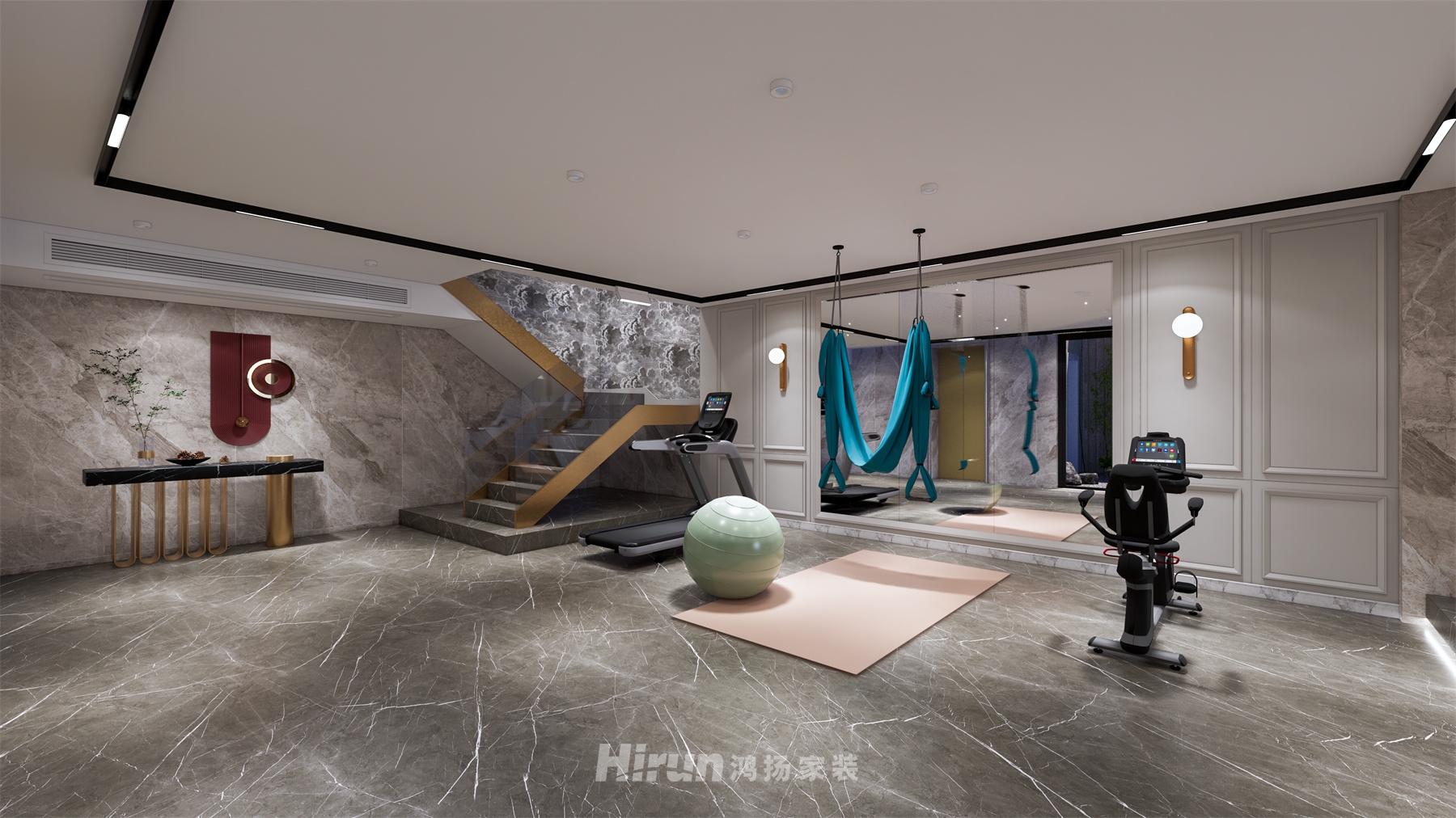 青竹湖畔680㎡輕歐簡美別墅 裝修案例效果圖-14