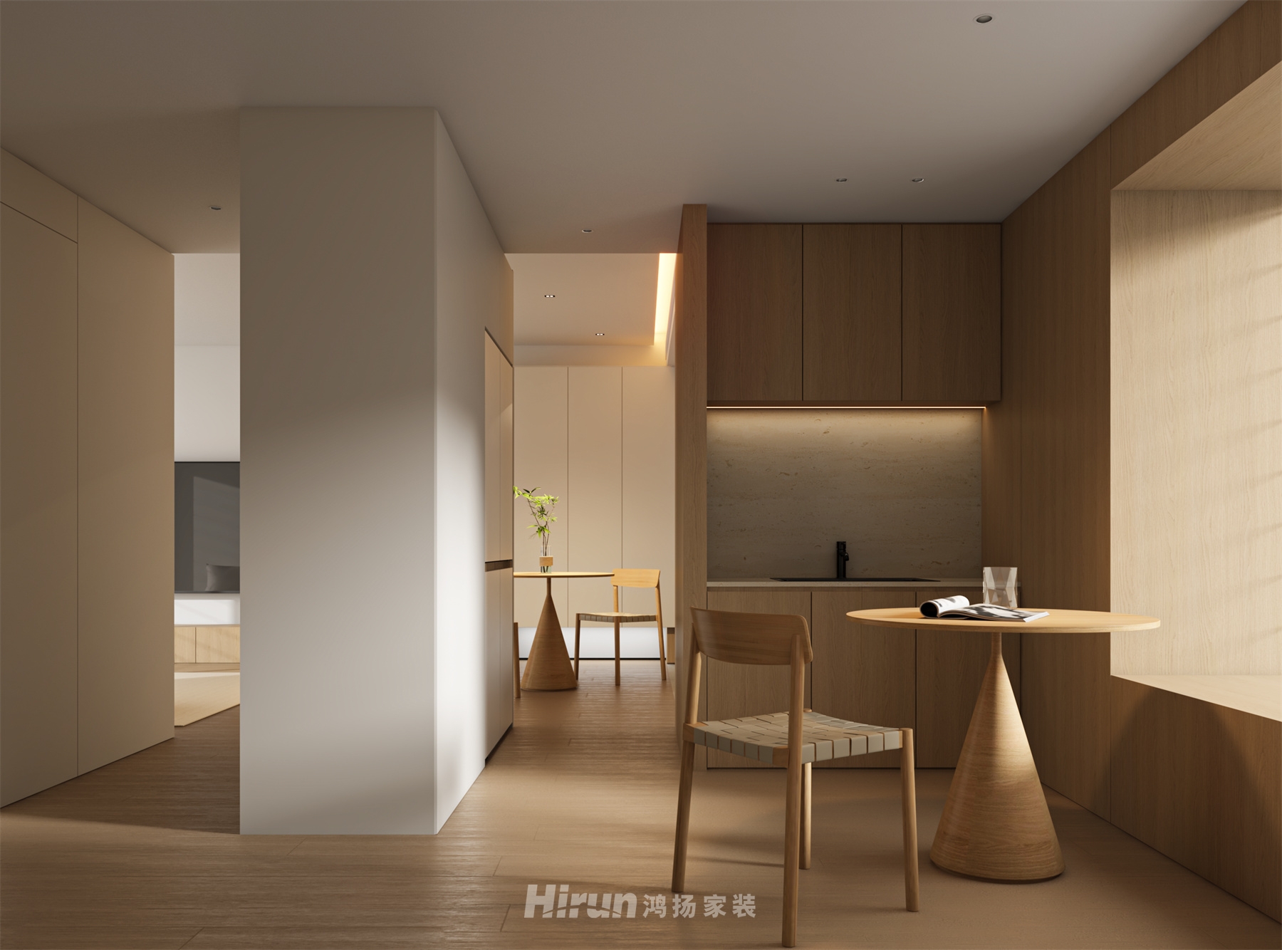 《貳柒0壹》104㎡北歐之光三居室 裝修案例效果圖-5