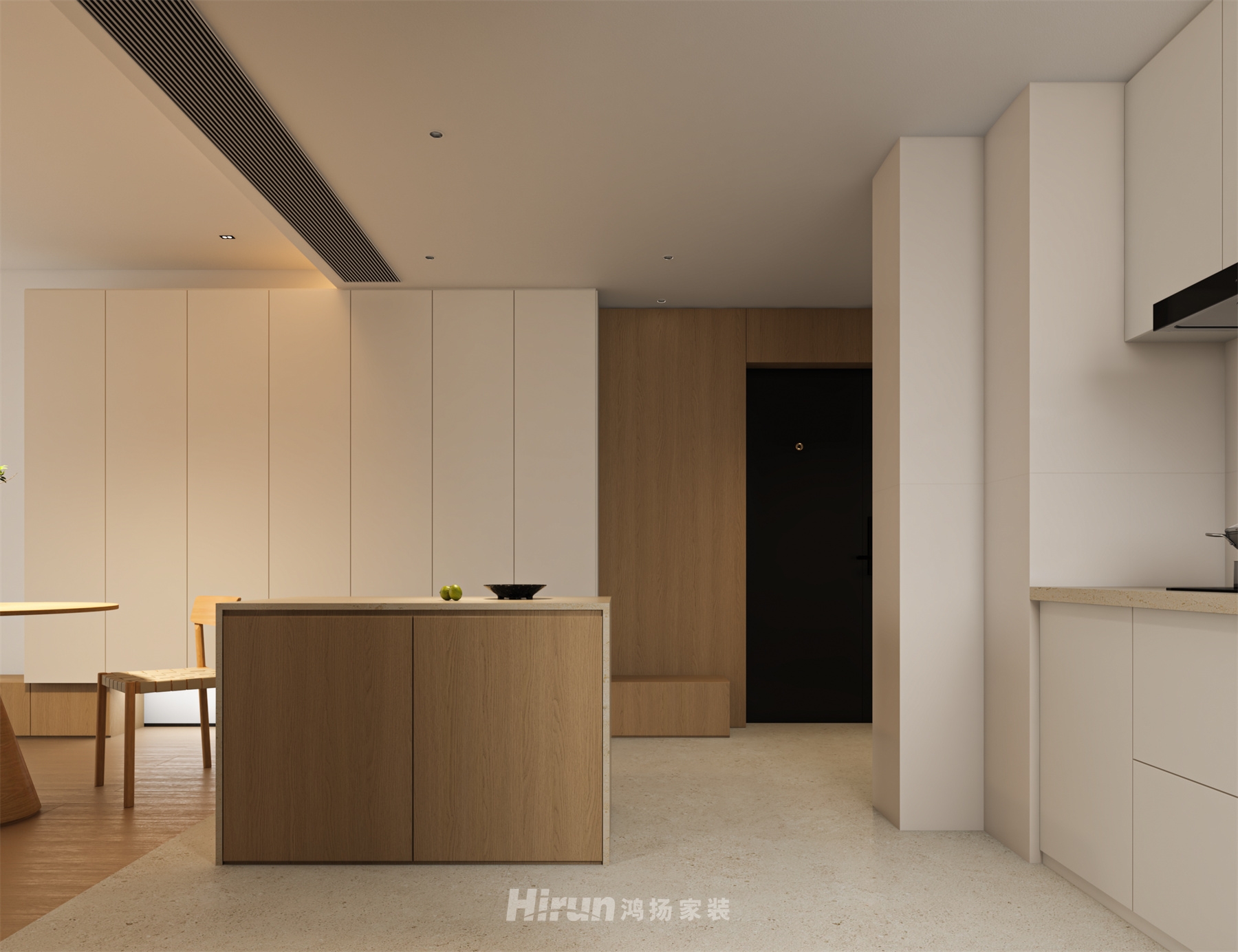 《貳柒0壹》104㎡北歐之光三居室 裝修案例效果圖-4