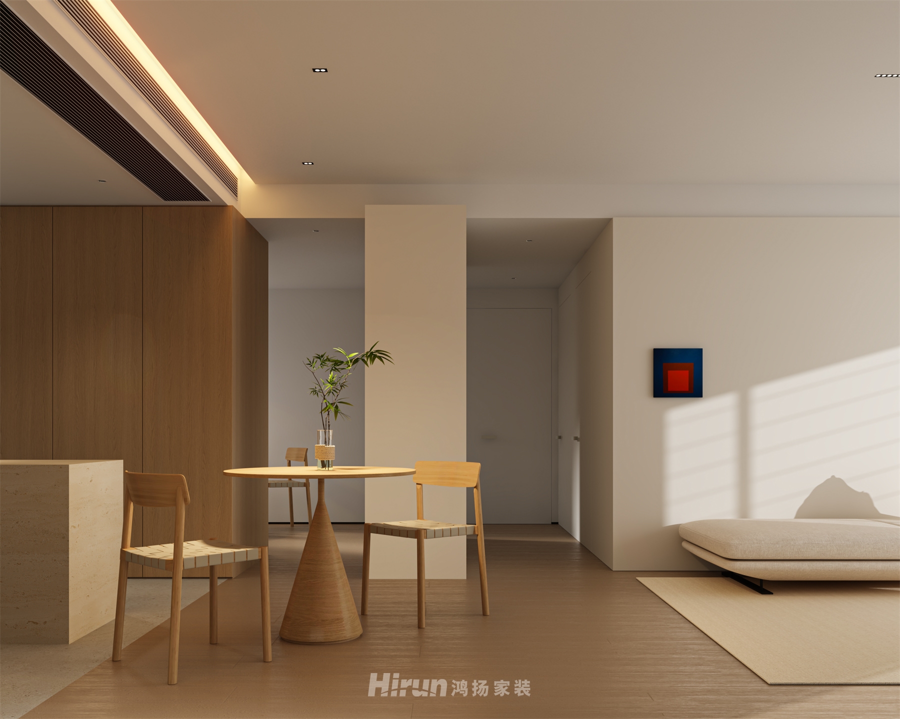 《貳柒0壹》104㎡北歐之光三居室 裝修案例效果圖-9