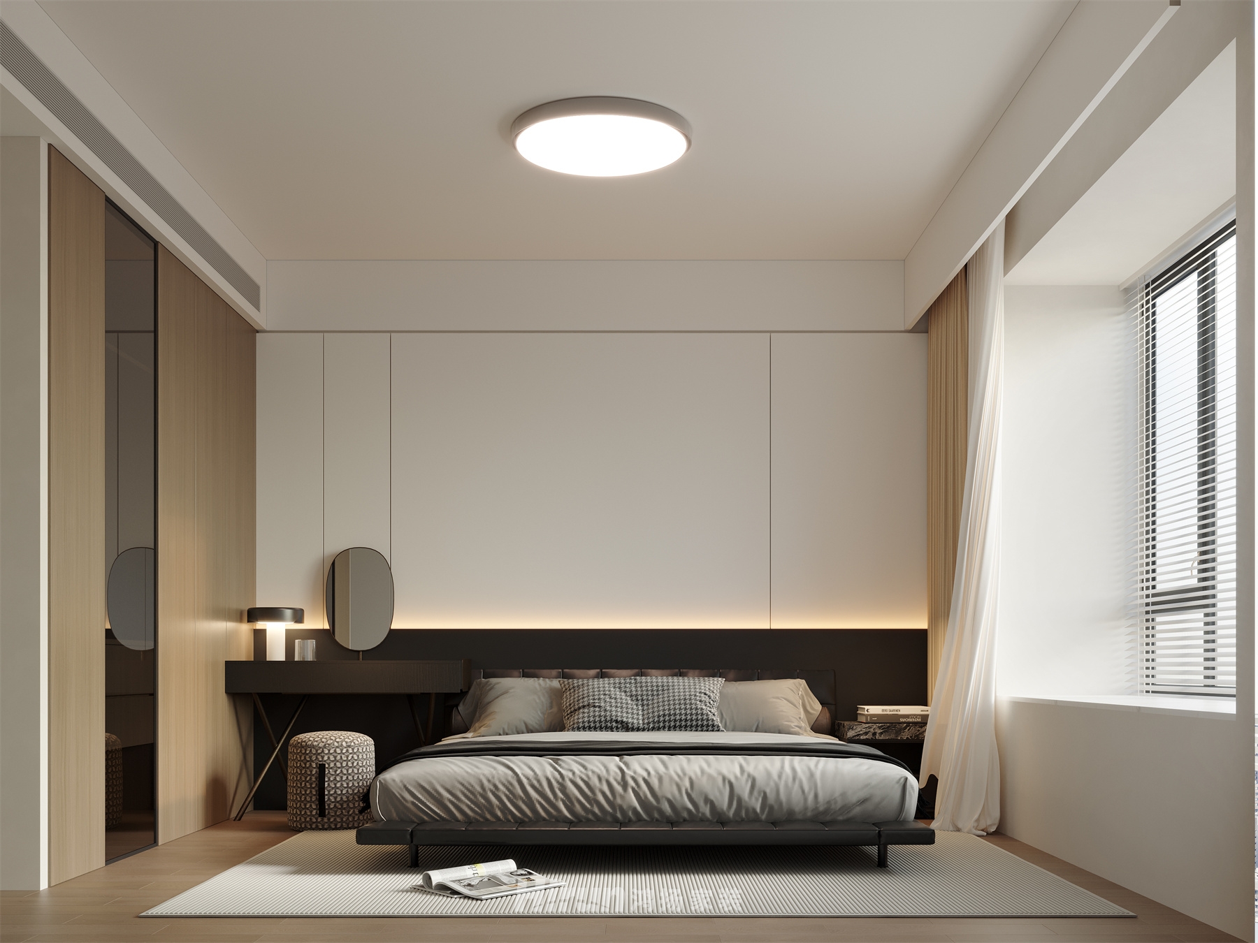 湘府和園210㎡雅致現代大平層 裝修案例效果圖-6