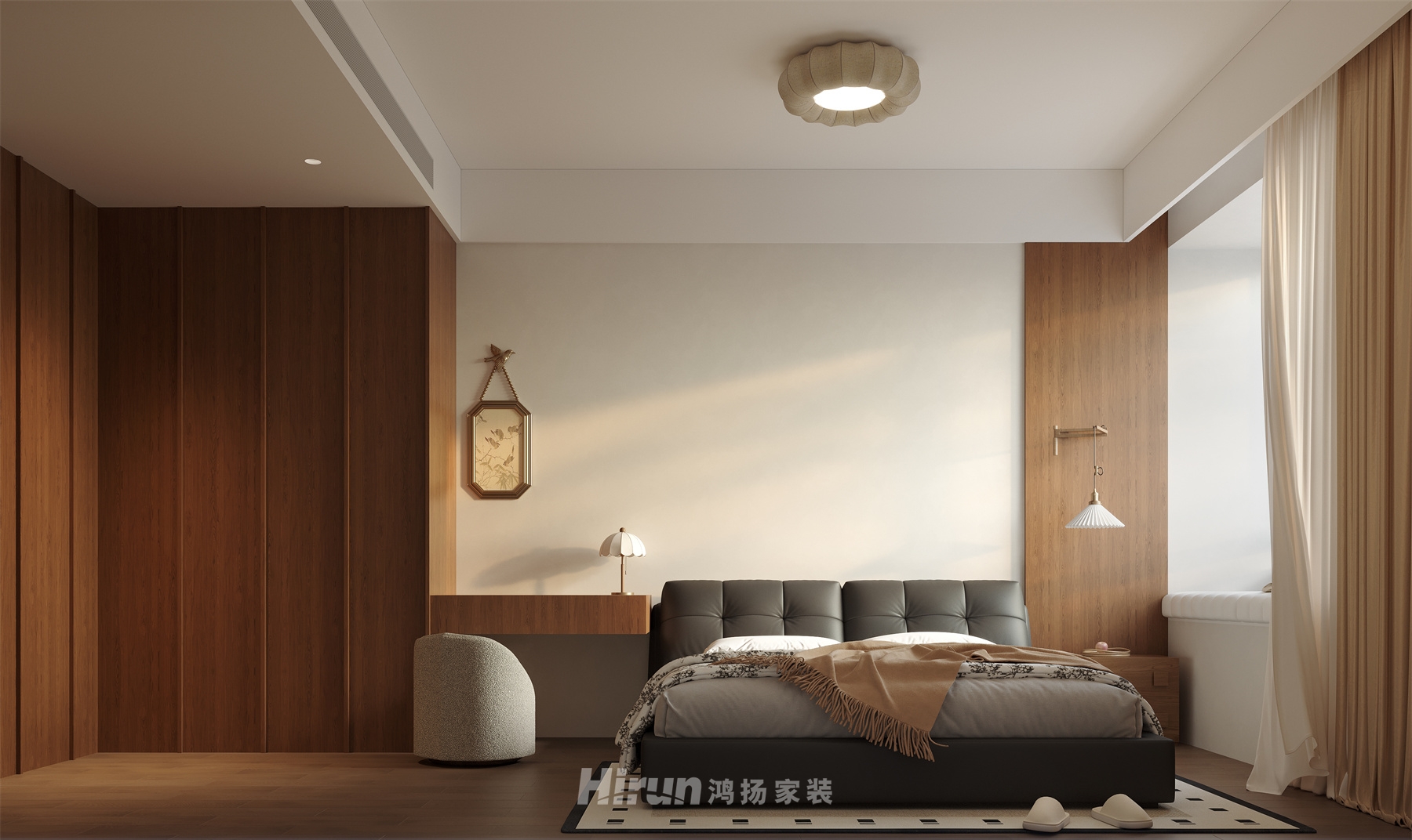 湘府和園210㎡雅致現代大平層 裝修案例效果圖-5