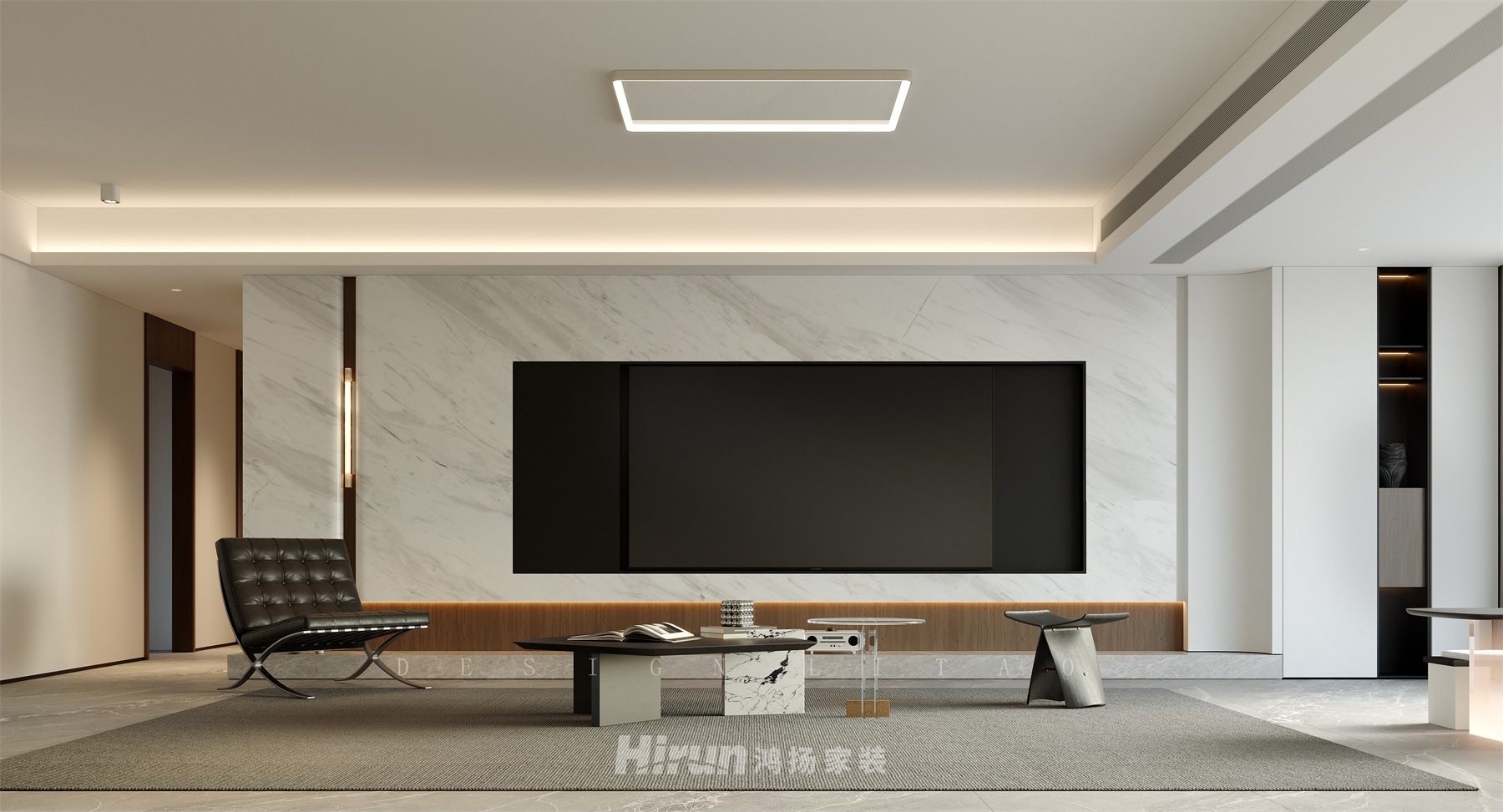 湘府和園210㎡雅致現代大平層 裝修案例效果圖-7