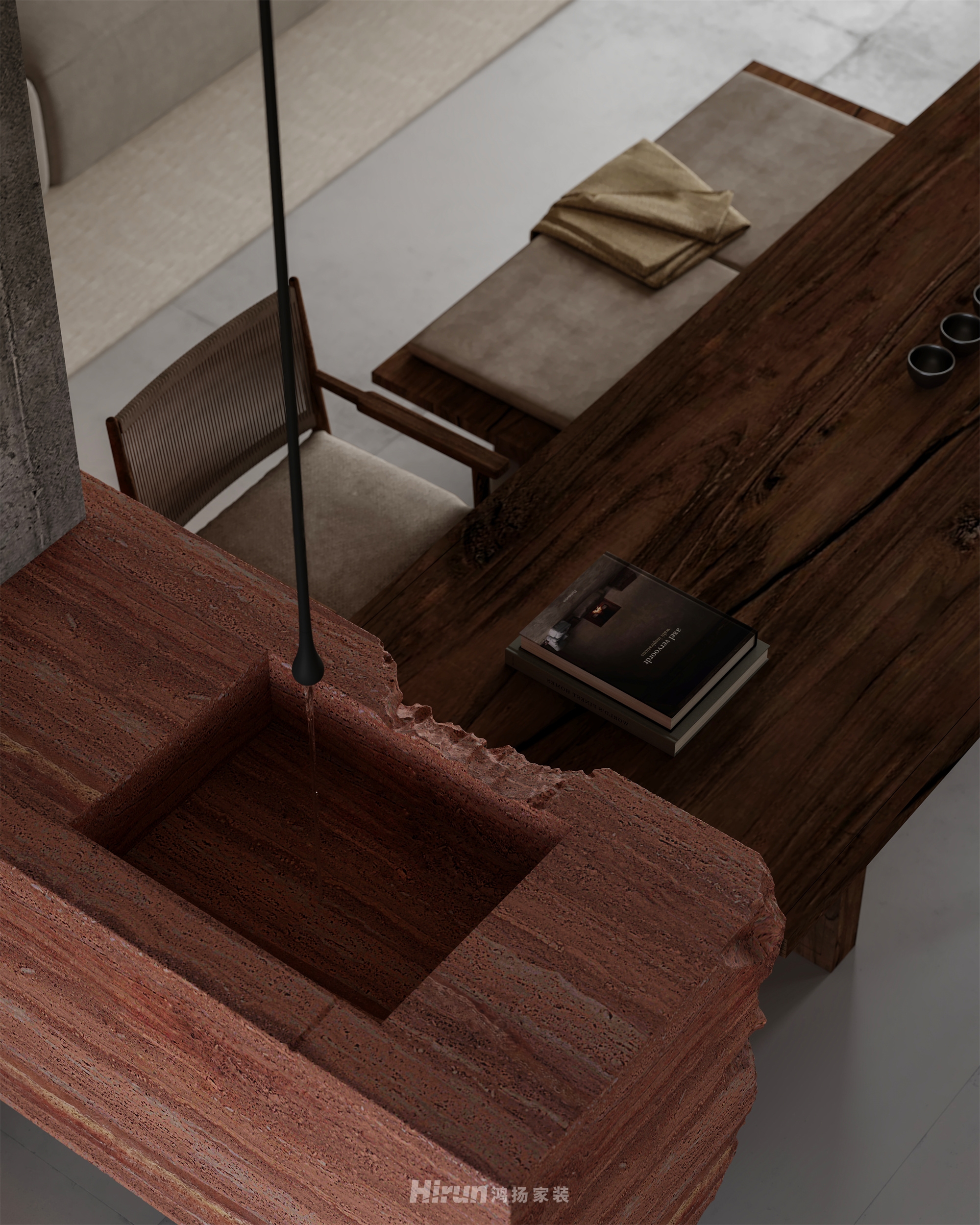 《破界·侘居》290㎡極簡侘寂復式 裝修案例效果圖-11