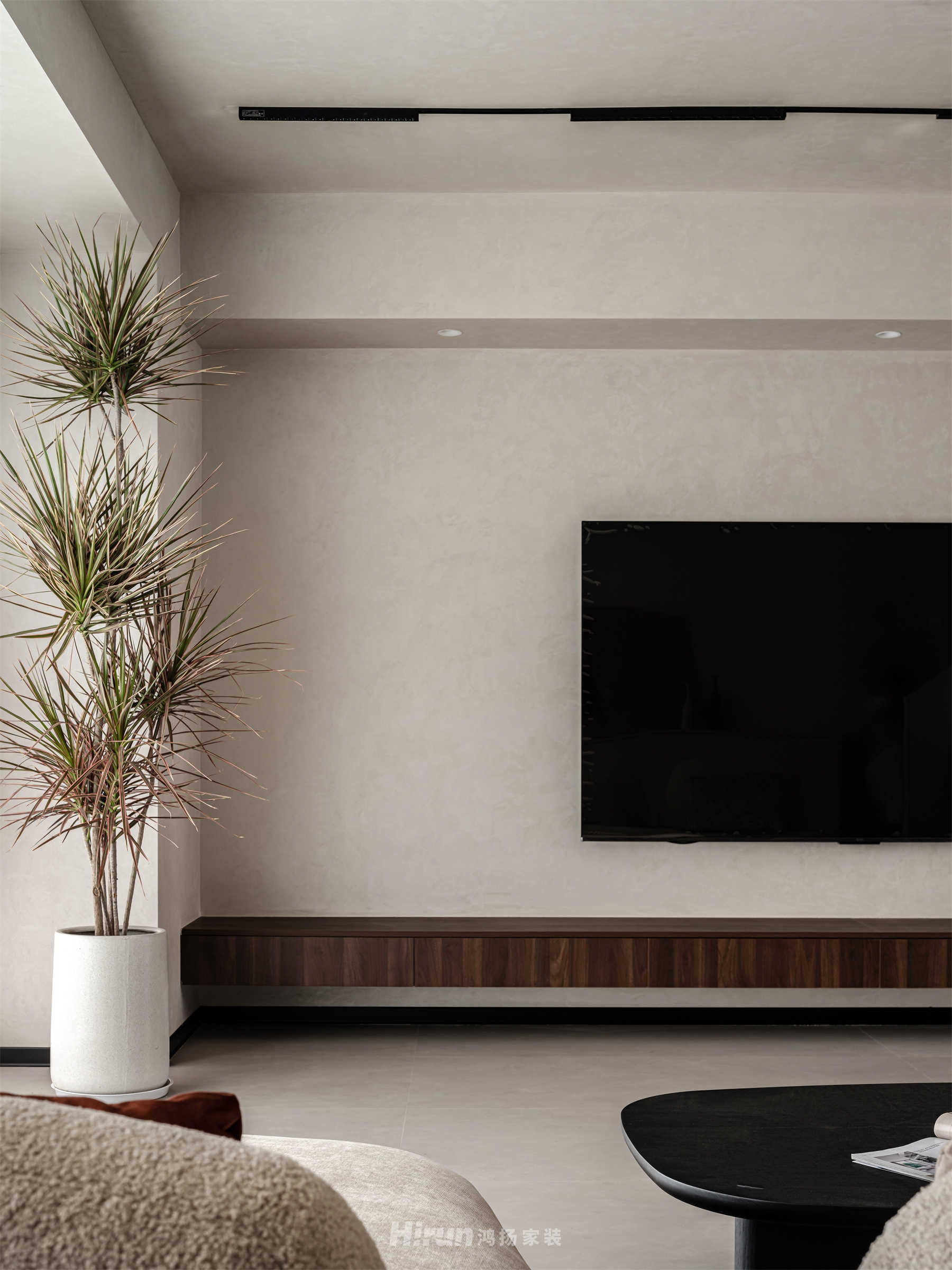 翰林府135㎡極簡侘寂三居室 裝修案例實景圖-14