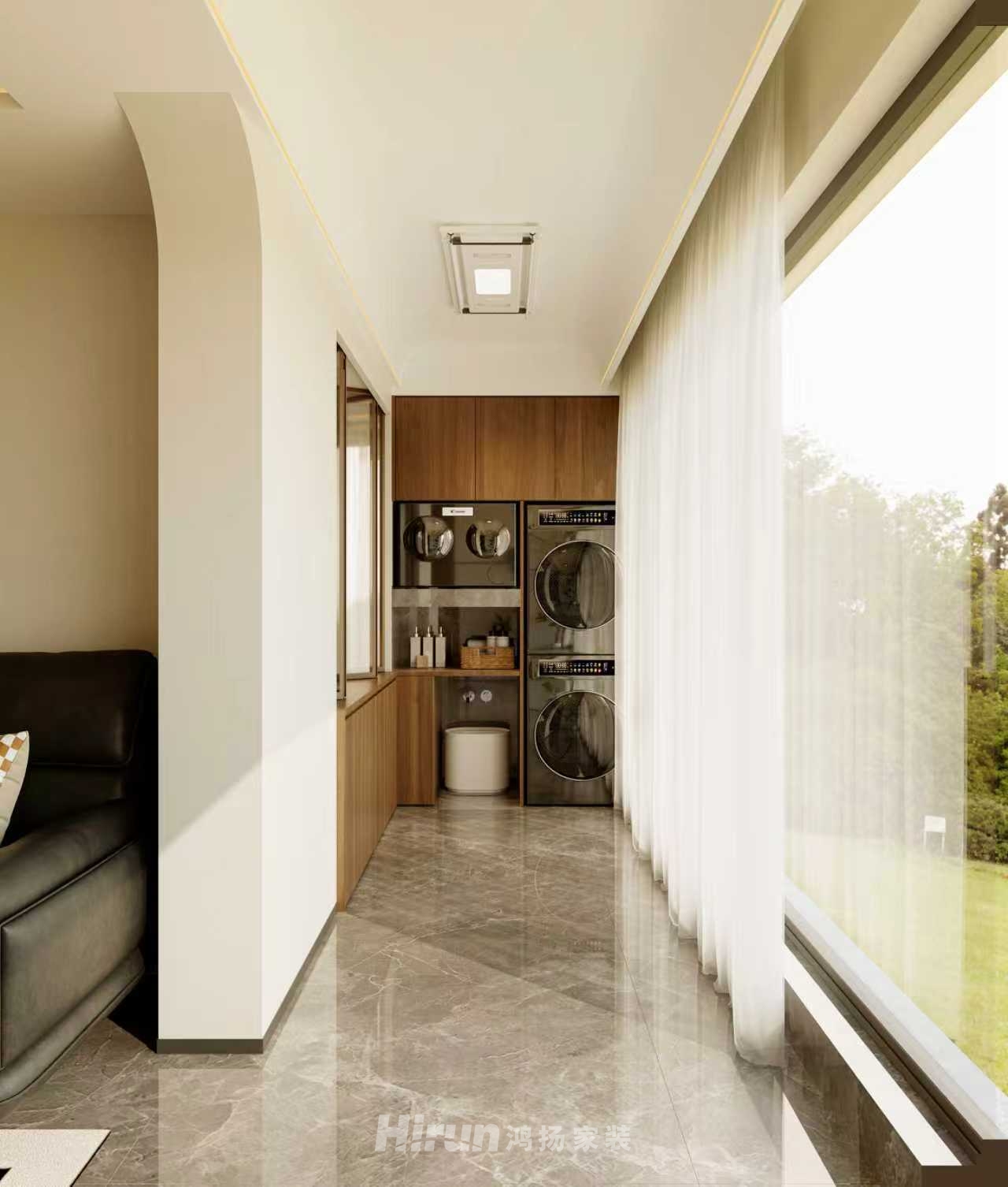 璞悅灣160㎡復古風潮四居室 裝修案例效果圖-2