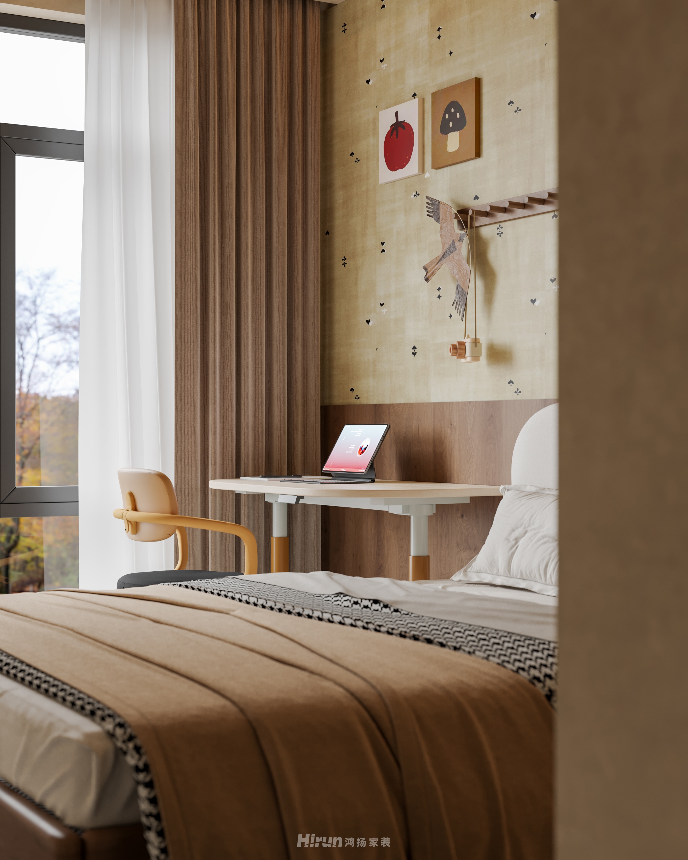 三一云湖上疊280㎡工業(yè)再造疊墅 裝修案例效果圖-9