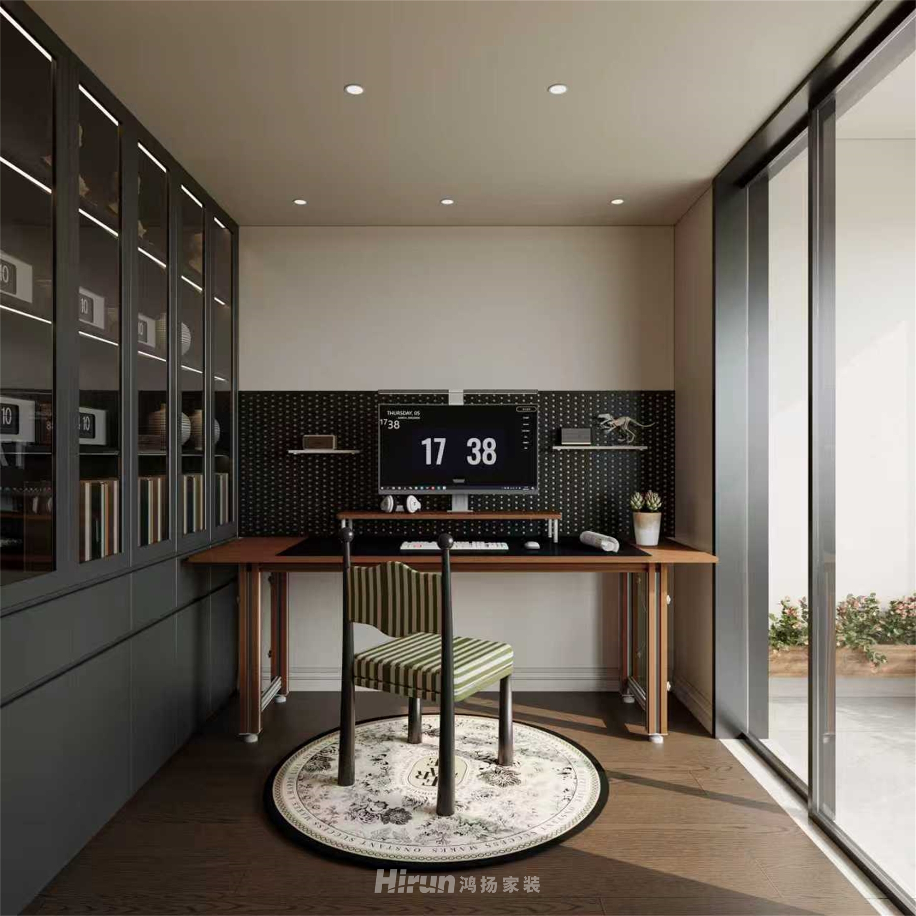 璞悅灣170㎡歐美香頌四居室 裝修案例效果圖-7