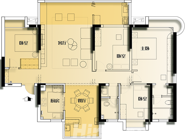 168㎡北歐風裝修，原木定制高顏值，客廳開放式格局超贊?。?/></p><p><br/>　　「設計改造方案」<br/><br/>　　1、入戶鞋柜與臥室墻相結合設置定制儲物柜，解決日常儲物問題；<br/><br/>　　2、拆除休閑陽臺推拉門及隔墻，將陽臺與客廳相互連通，增加客廳的空間以及采光；<br/><br/>　　3、餐廳與小陽臺相互連通，視覺上變得開闊，采光充足。</p><p style=