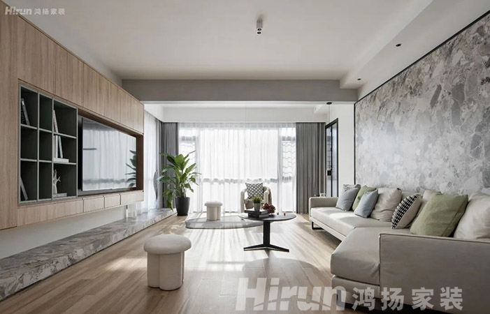 168㎡北歐風裝修，原木定制高顏值，客廳開放式格局超贊！！