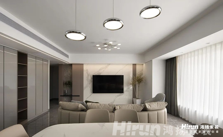 150㎡現代簡約+優雅灰調，擯棄繁復，盡享生活格調~