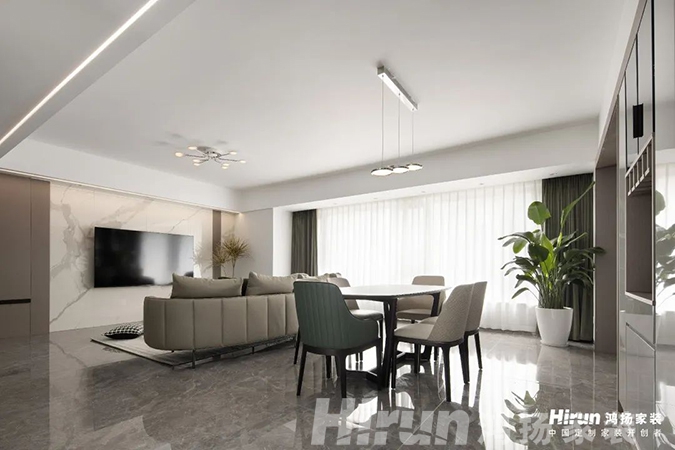150㎡現代簡約+優雅灰調，擯棄繁復，盡享生活格調~