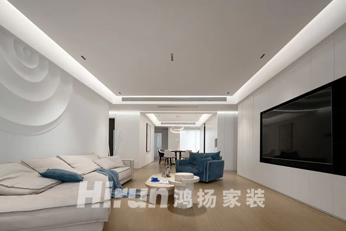 300㎡純白復式：下沉會客廳，品茗暢談，享歲月靜好