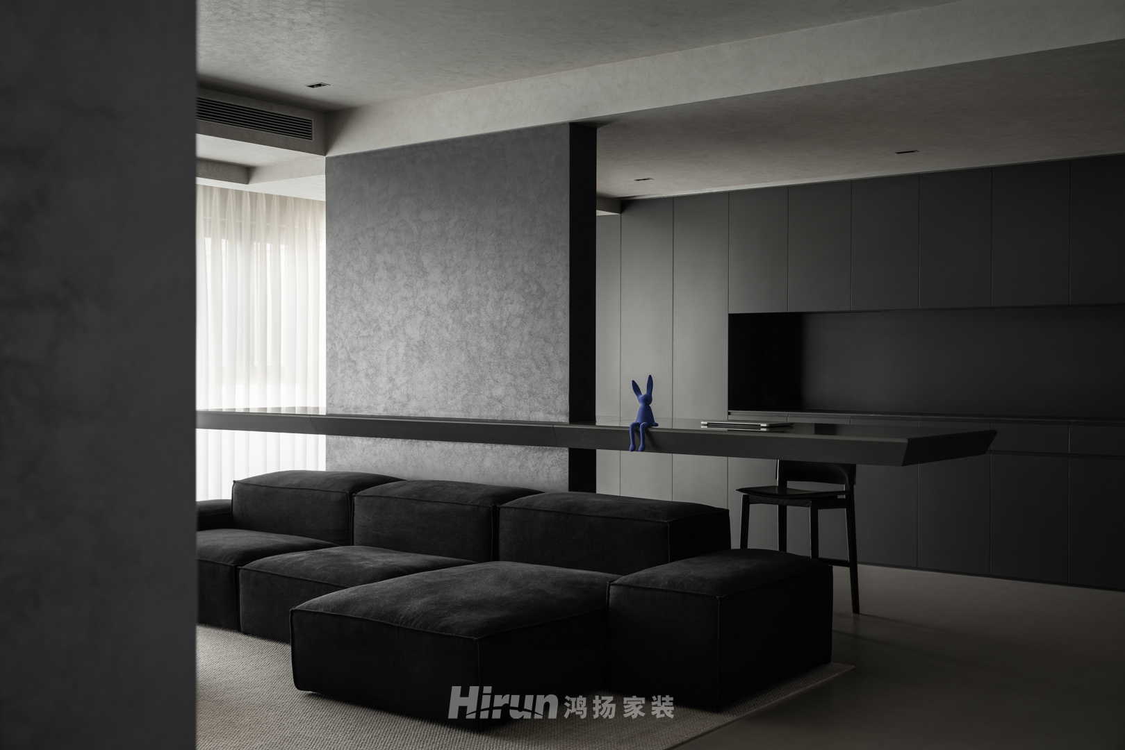 180㎡龍湖春江天耀：用內(nèi)斂的配色設(shè)計(jì)，勾勒一個(gè)不被定義的家